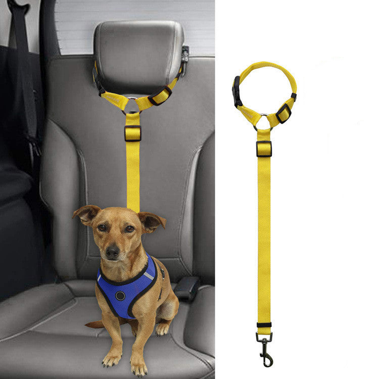 Car Back Seat Dog Safety Leash | Travel Stability Tether