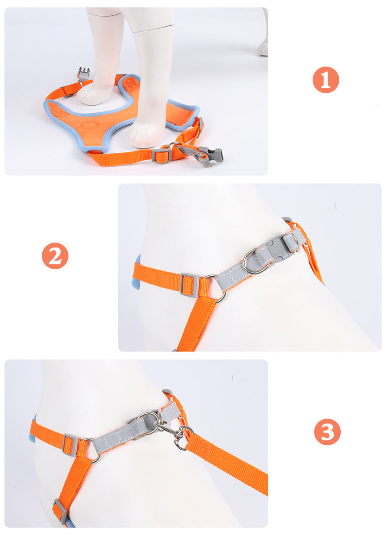 Pawlixo Reflective Dog Harness | Soft Mesh Adventure Chest Strap