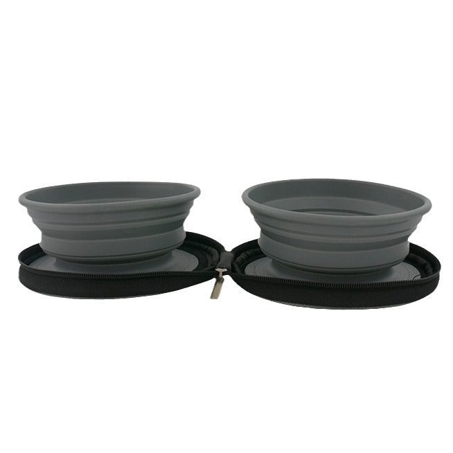 Outdoor Foldable Pet Bowl Set | Travel Feeding & Water Dish