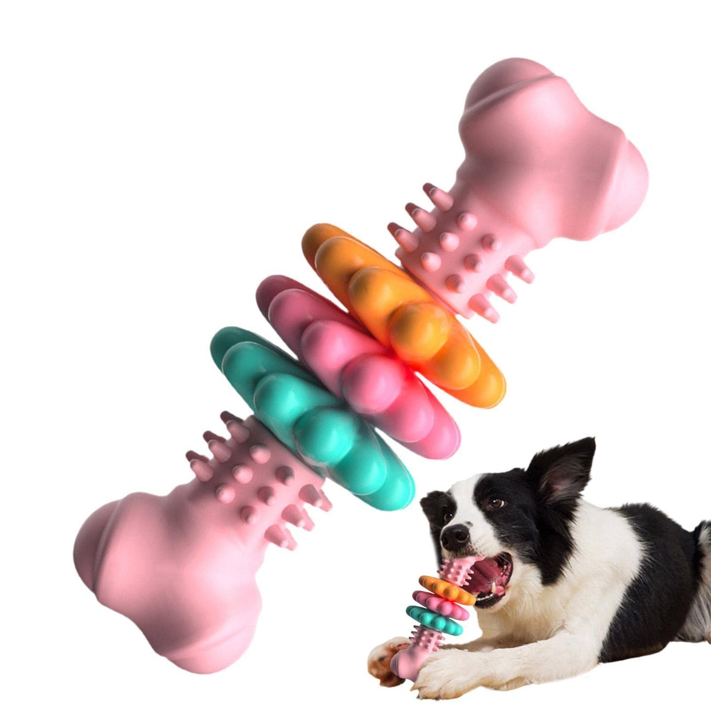 Indestructible Dog Bone Chew Toy | Teeth Cleaning Bite-Resistant Toy