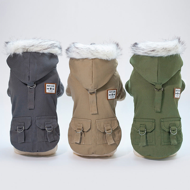 Adventure Dog Hoodie Coat | Warm Outdoor Dog Jacket