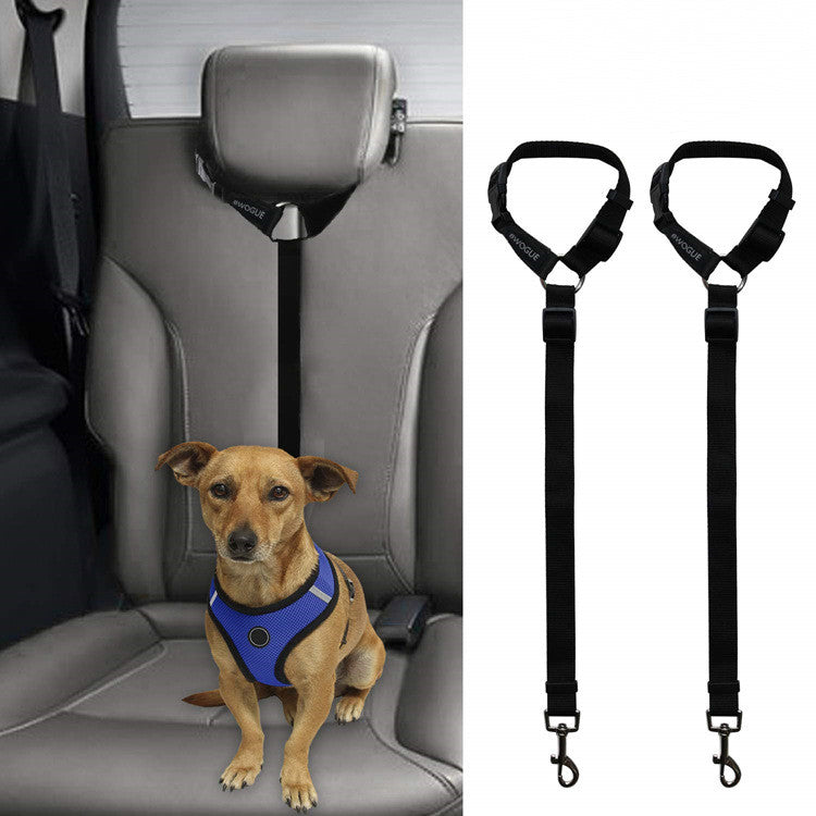Car Back Seat Dog Safety Leash | Travel Stability Tether