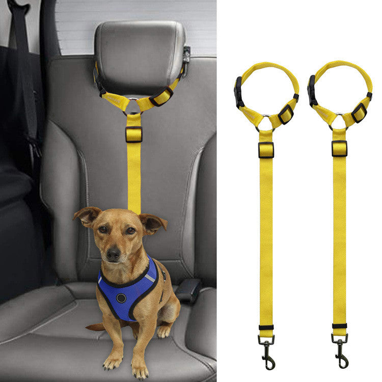 Car Back Seat Dog Safety Leash | Travel Stability Tether