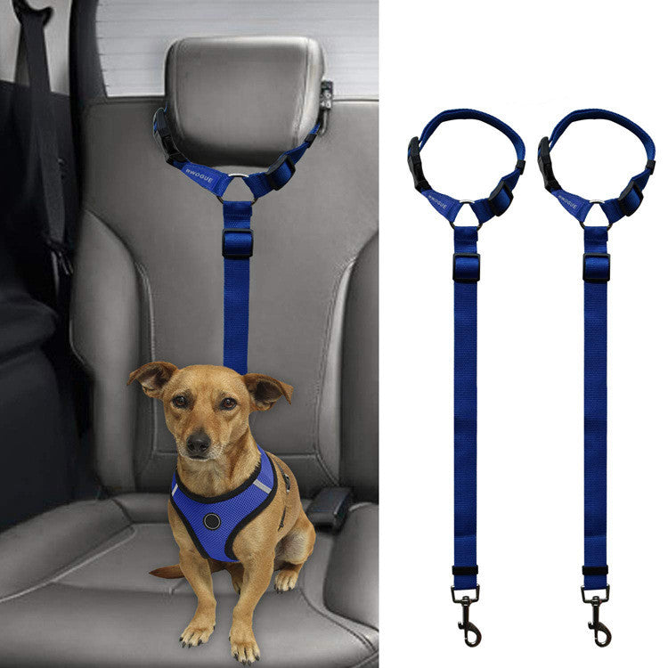 Car Back Seat Dog Safety Leash | Travel Stability Tether