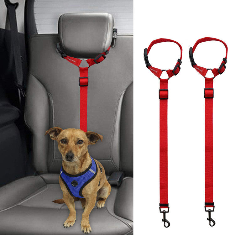 Car Back Seat Dog Safety Leash | Travel Stability Tether