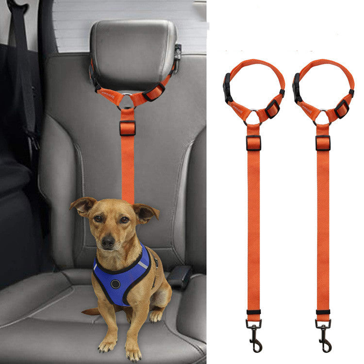 Car Back Seat Dog Safety Leash | Travel Stability Tether