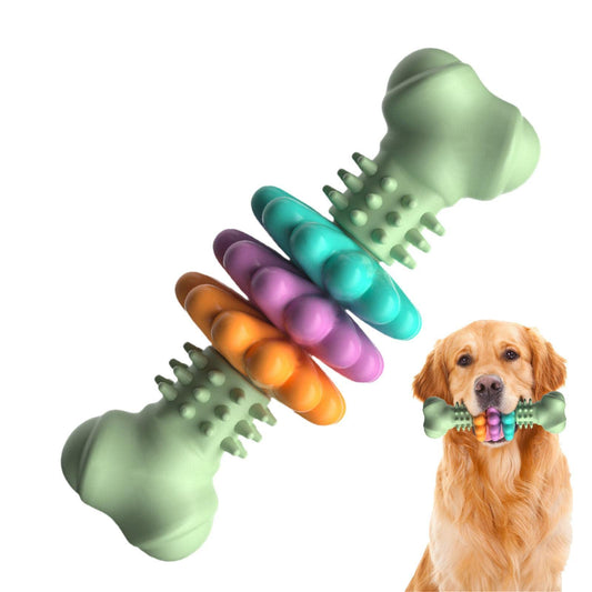 Indestructible Dog Bone Chew Toy | Teeth Cleaning Bite-Resistant Toy