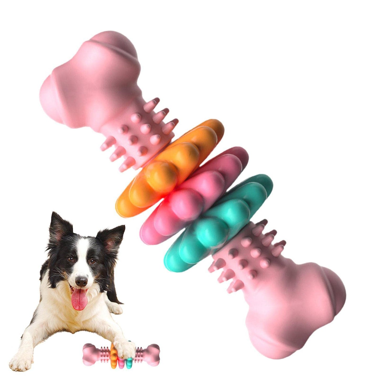 Indestructible Dog Bone Chew Toy | Teeth Cleaning Bite-Resistant Toy