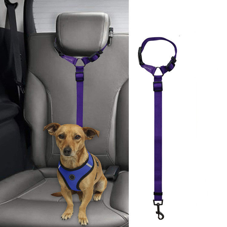 Car Back Seat Dog Safety Leash | Travel Stability Tether