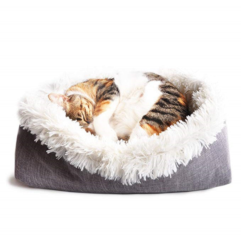 2 in 1 Pet Mattress Nest Convertible Pad Plush Mattress