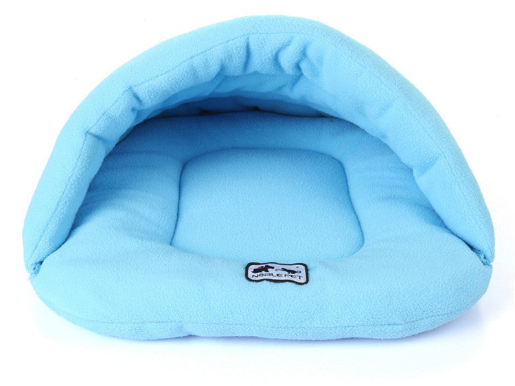 Polar Fleece Dog Sleeping Bag | Warm Outdoor Adventure Pet Bed