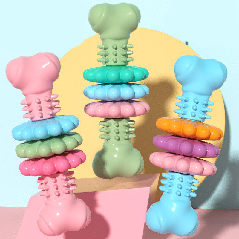 Indestructible Dog Bone Chew Toy | Teeth Cleaning Bite-Resistant Toy