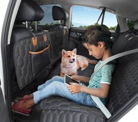 3-in-1 Washable Pet Car Travel Mat | Dog & Cat Seat Cover