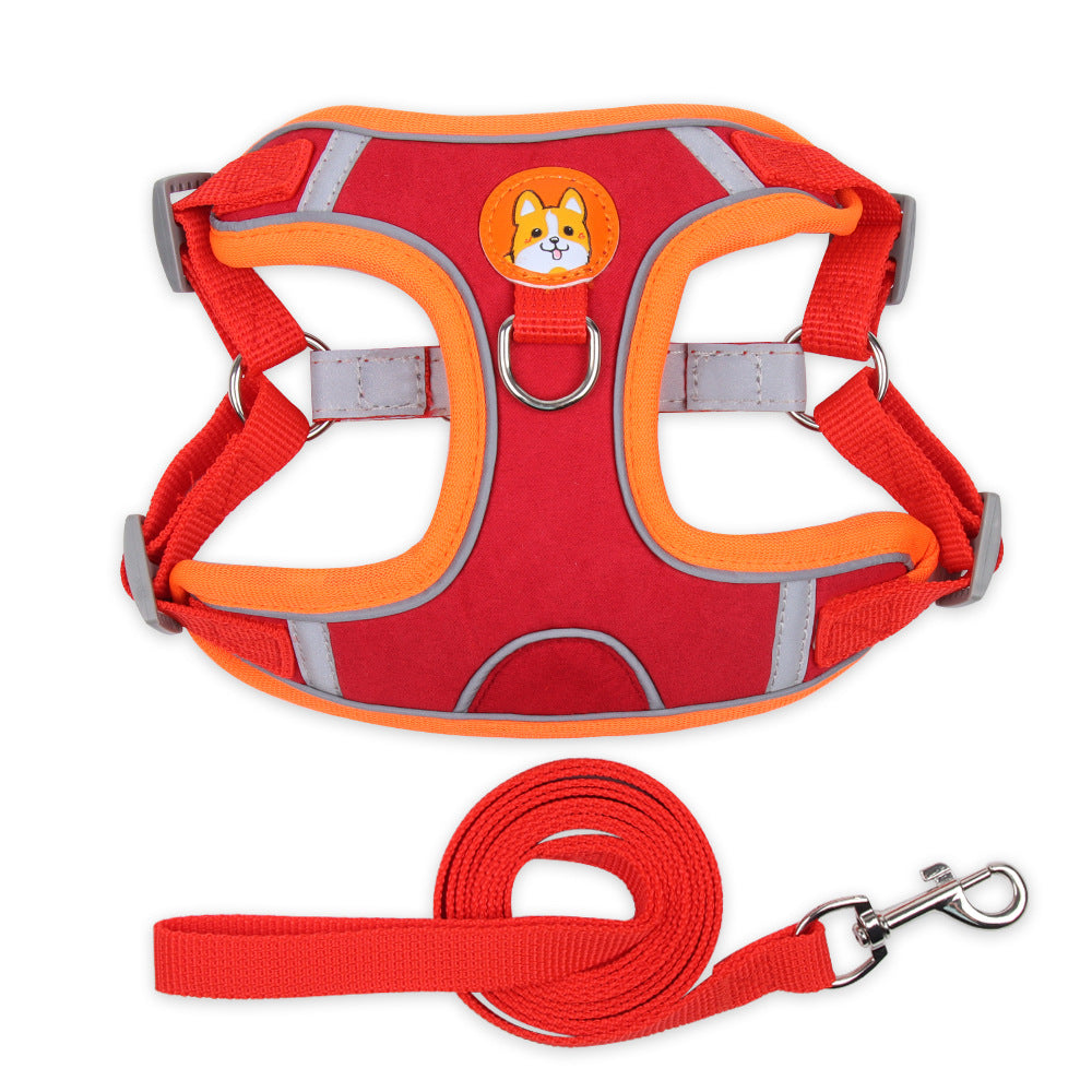 Pawlixo Reflective Dog Harness | Soft Mesh Adventure Chest Strap