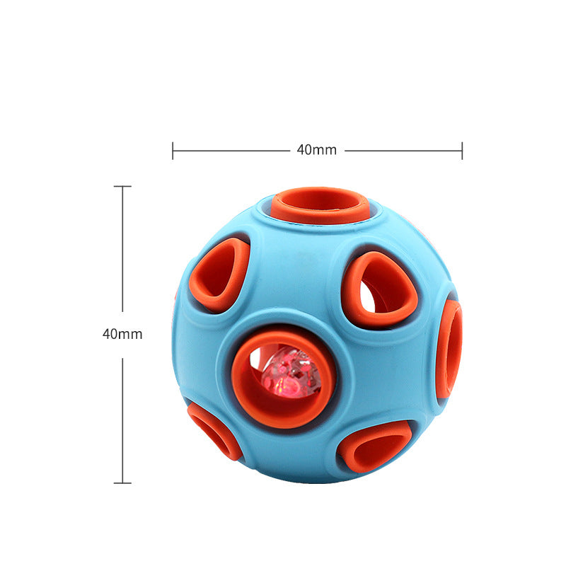 LED Light-Up Dog Ball Toy | Squeaky Glow Ball for Outdoor Play