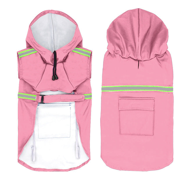 Pawlixo Waterproof Reflective Dog Raincoat | Safety Rain Jacket