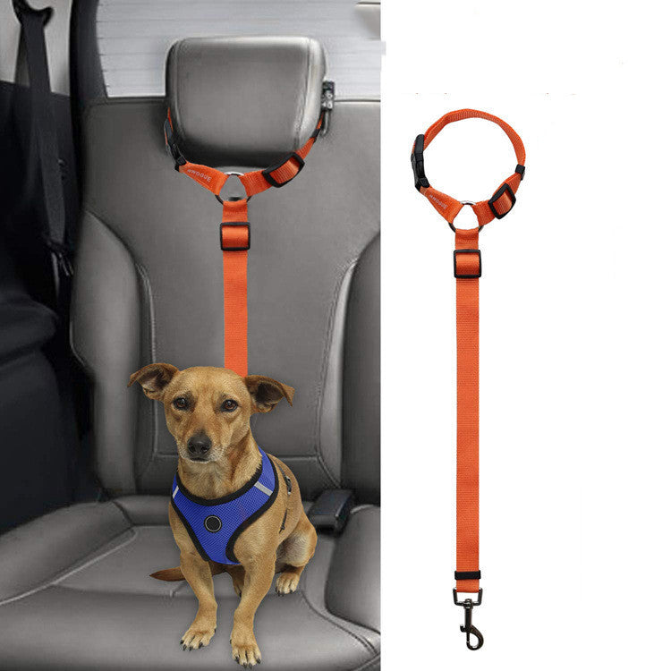 Car Back Seat Dog Safety Leash | Travel Stability Tether