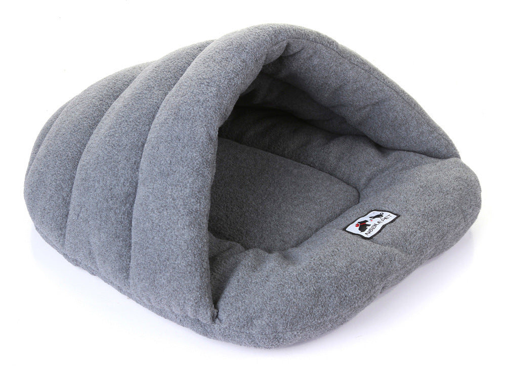 Polar Fleece Dog Sleeping Bag | Warm Outdoor Adventure Pet Bed