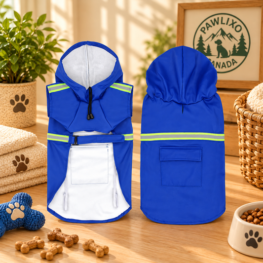 Pawlixo Waterproof Reflective Dog Raincoat | Safety Rain Jacket