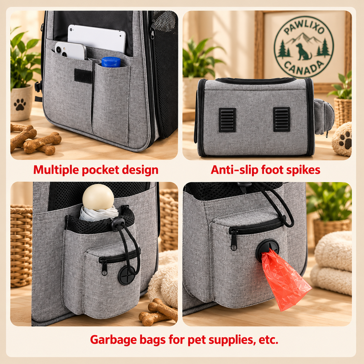 Foldable Breathable Pet Carrier Bag | Portable Travel Bag