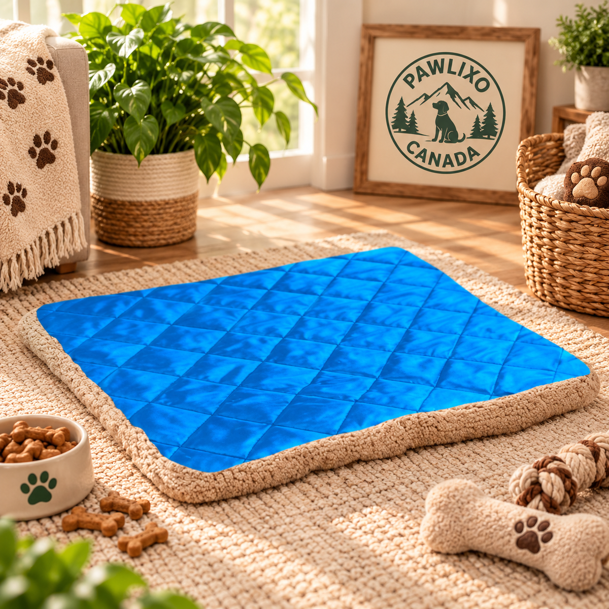 Cooling Ice Silk Pet Cushion | Summer Dog Comfort Mat