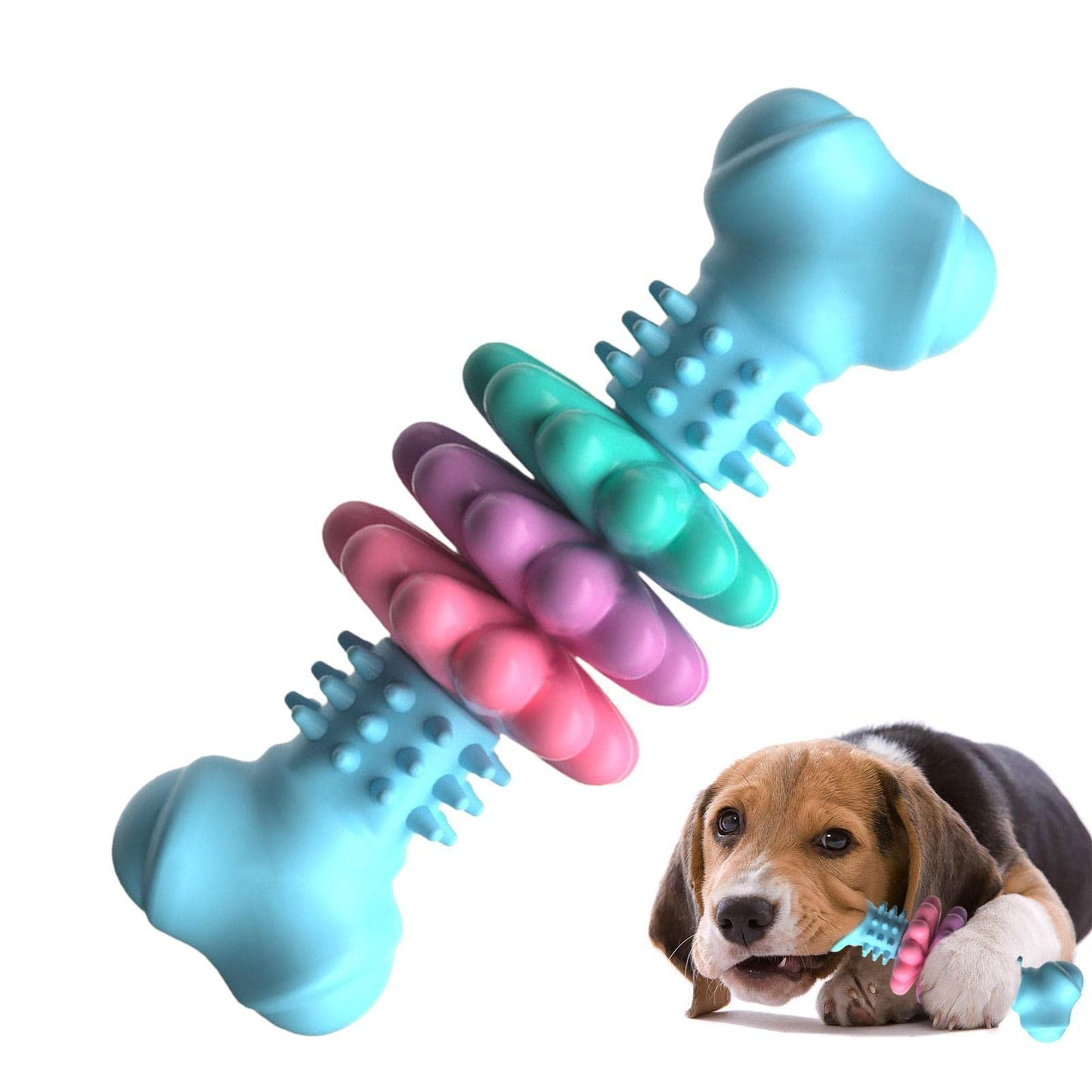Indestructible Dog Bone Chew Toy | Teeth Cleaning Bite-Resistant Toy