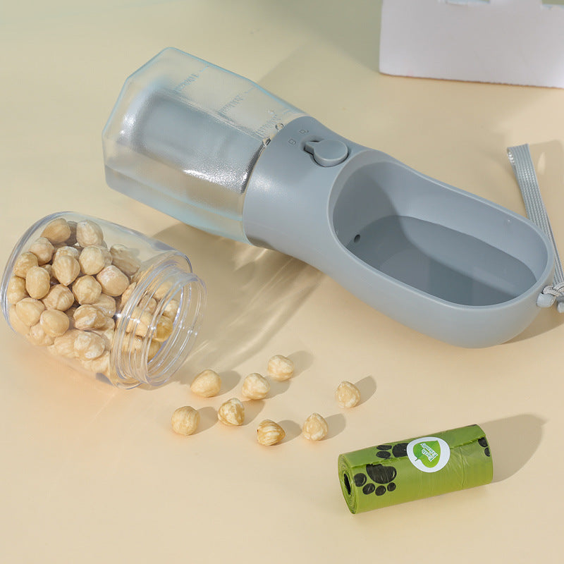 3-in-1 Adventure Pet Travel Bottle | Water, Food & Waste Bag