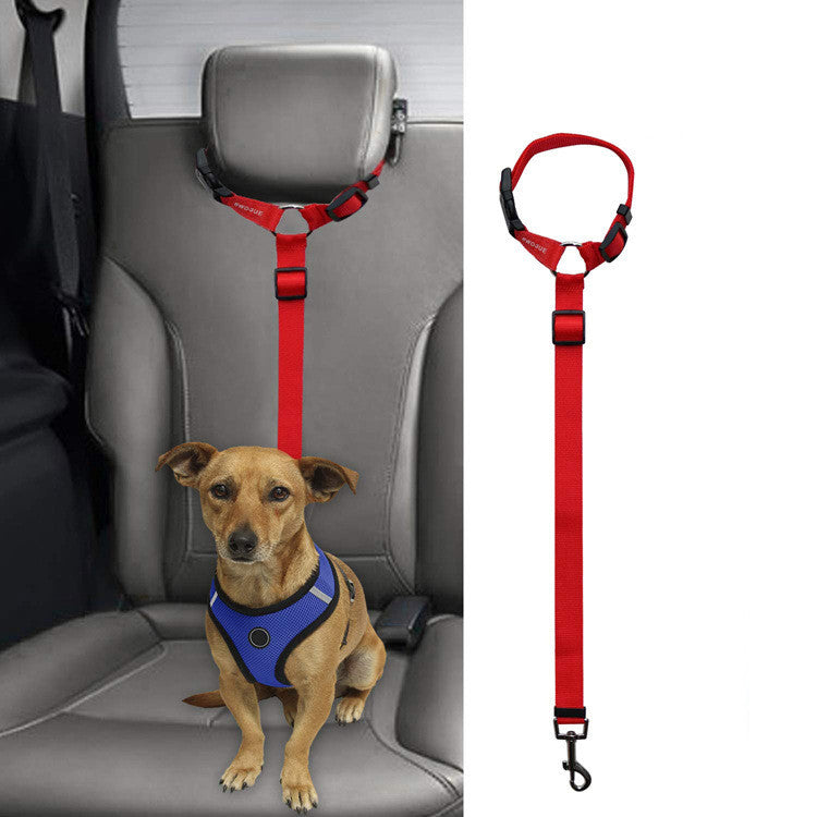 Car Back Seat Dog Safety Leash | Travel Stability Tether