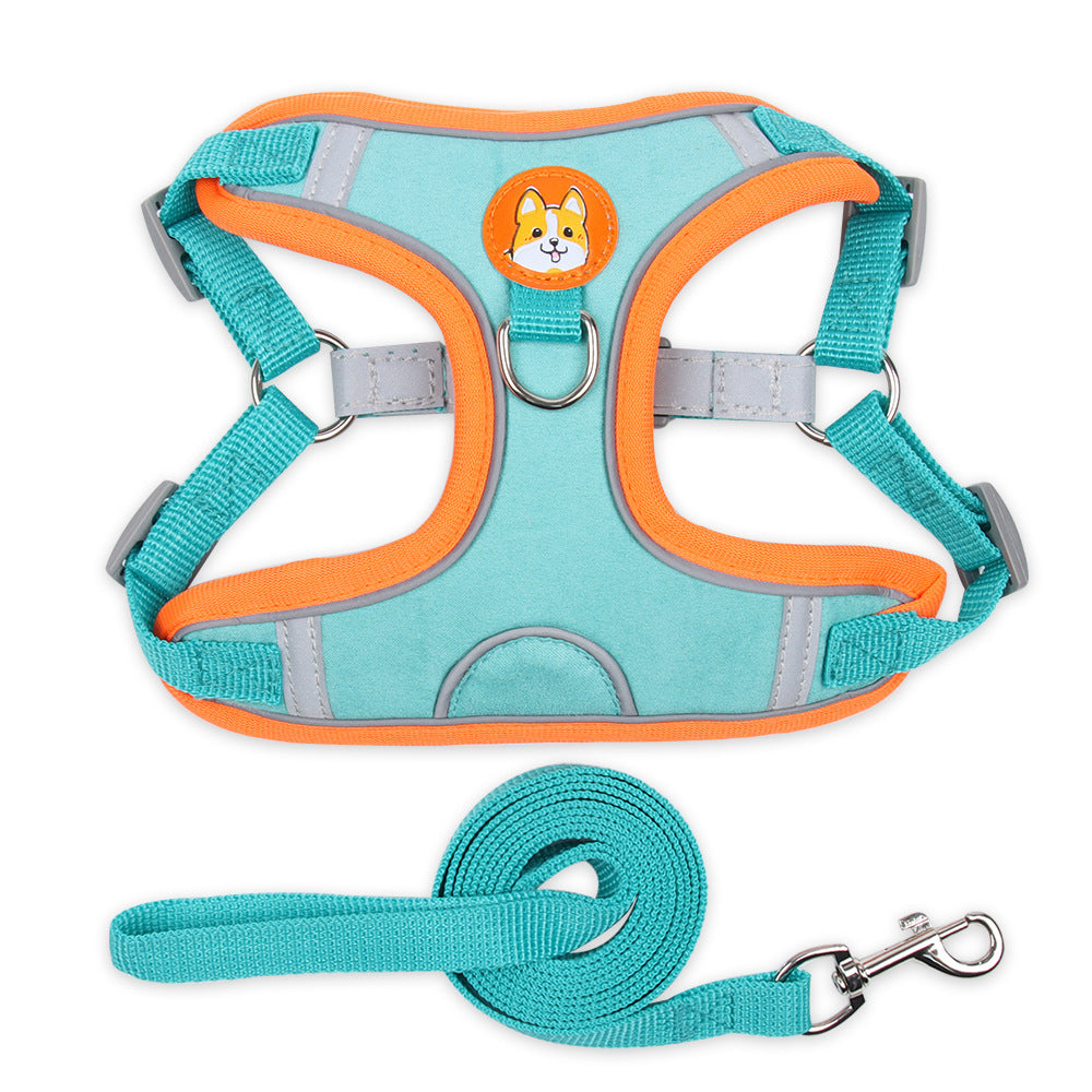 Pawlixo Reflective Dog Harness | Soft Mesh Adventure Chest Strap